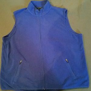 Land's End Royal Blue Fleece Vest